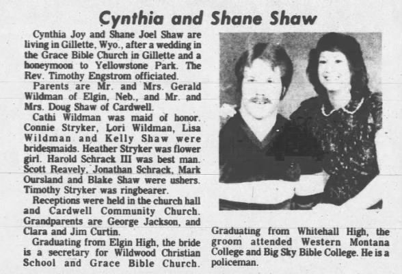 Clipping from The Montana Standard